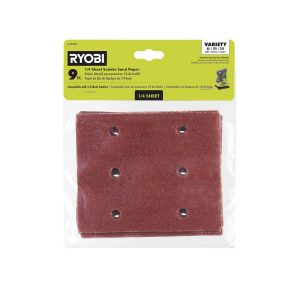 9 PC. 1/4 SHEET SANDER SAND PAPER