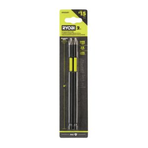 2 PC. 6" DIAMOND GRIT IMPACT DRIVE BITS